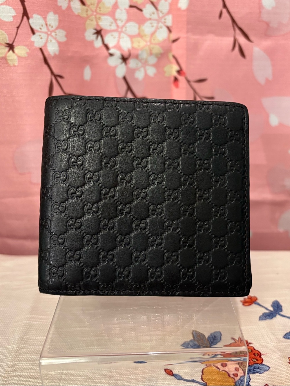 *FATHER’s DAY SALE!*Gucci GG Guccissima Calfskin Leather Bi-Fold Wallet Dk Brown